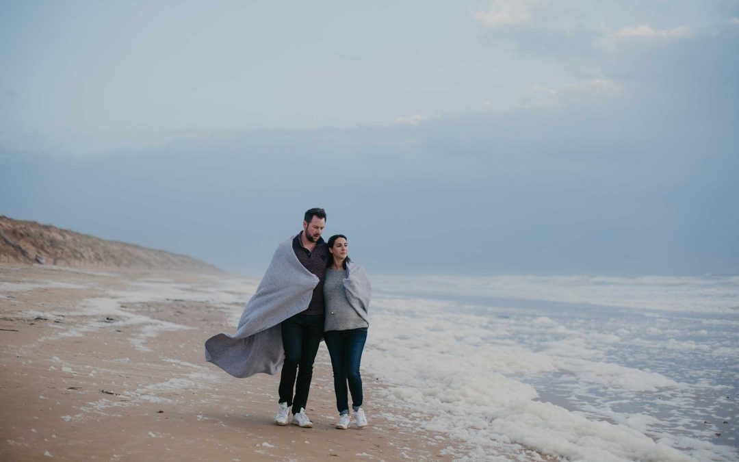 séance grossesse Sandra & Simon sur la côte vendéenne en hiver