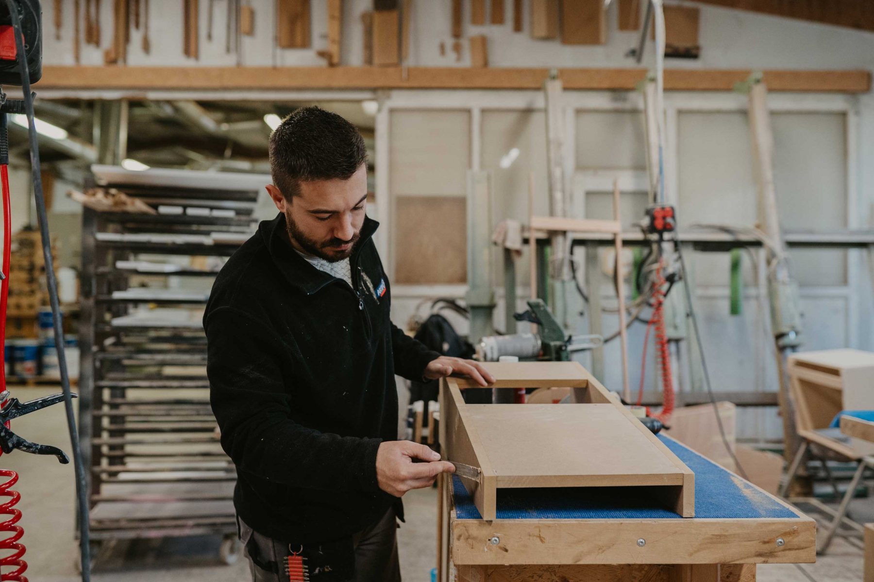 reportage entreprise Le Fil du Bois, menuiserie à la Chaize le Vicomte, en Vendée