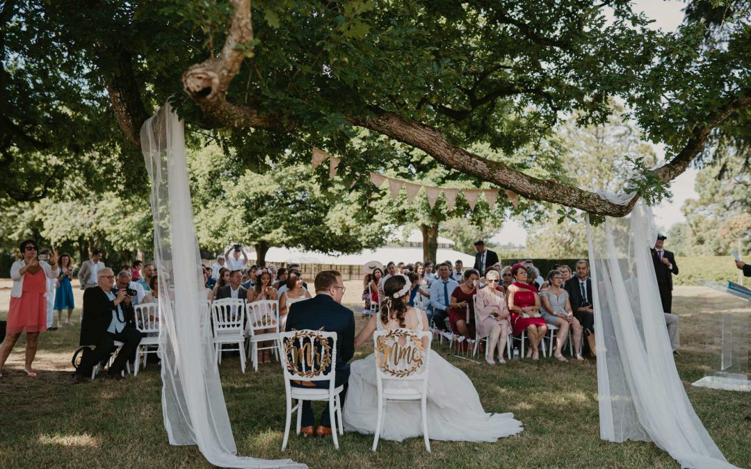 reportage mariage Agathe & Yoann au domaine de la corbe en vendée